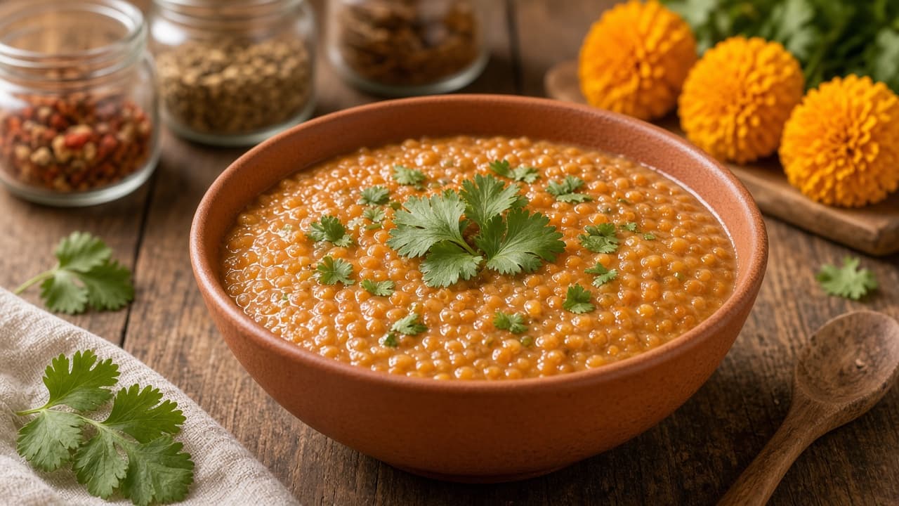 Weeknight Red Lentil Coconut Dal